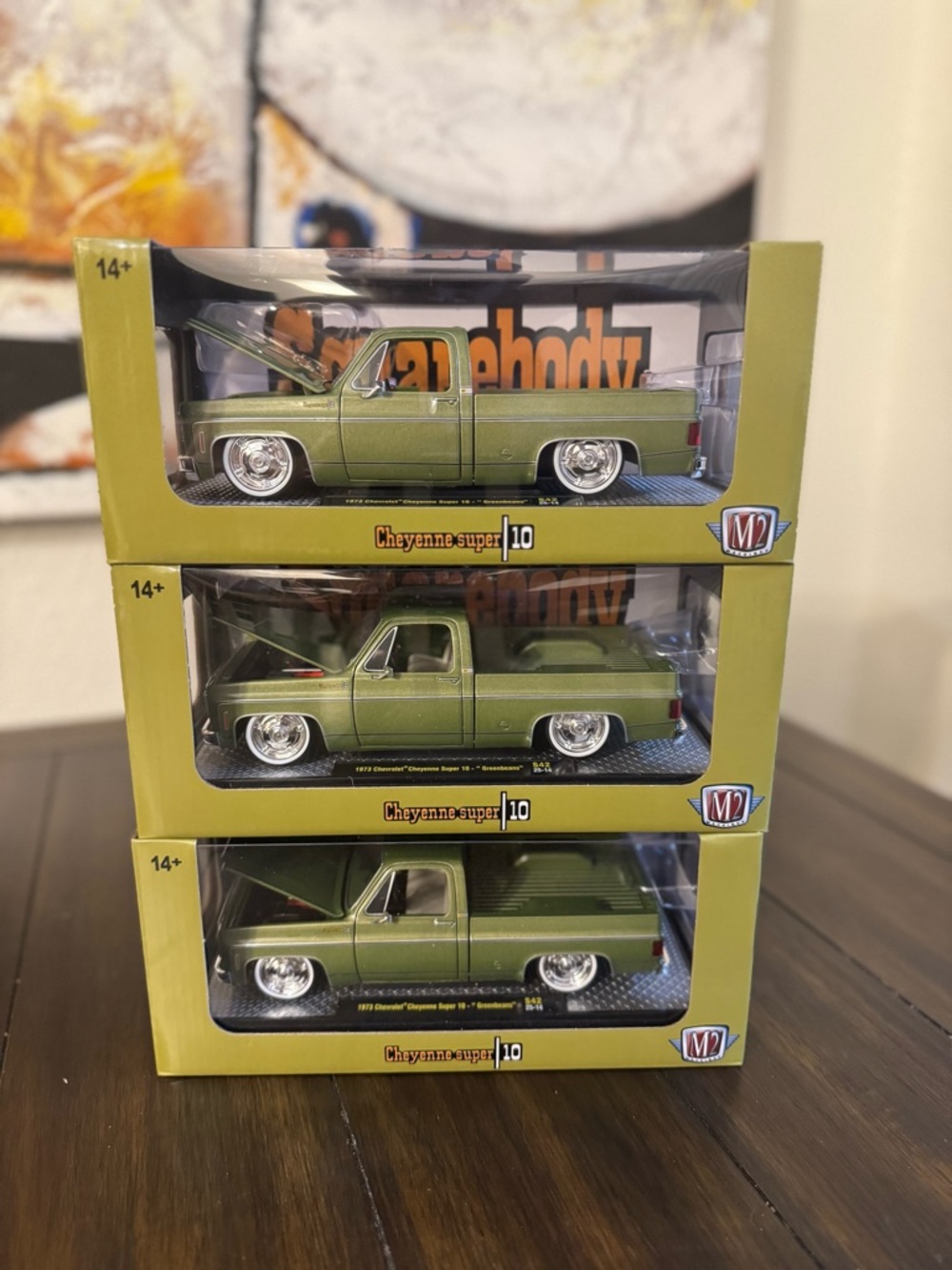 M2 Machines Cheyenne Super 10 “GreenBeans” (LOT OF 3)